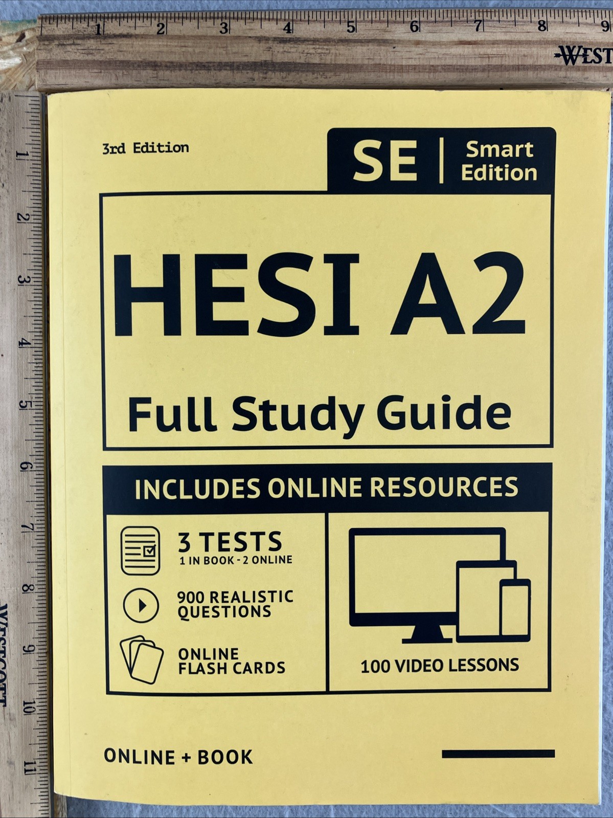 HESI A2 Full Study Guide 3rd Edition Smart Edition (Paperback, 2022, UNMARKED!)
