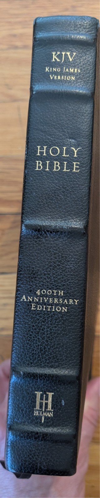 KJV 400th Anniversary Bible, Black Genuine Leather, Holman Bible Publishers