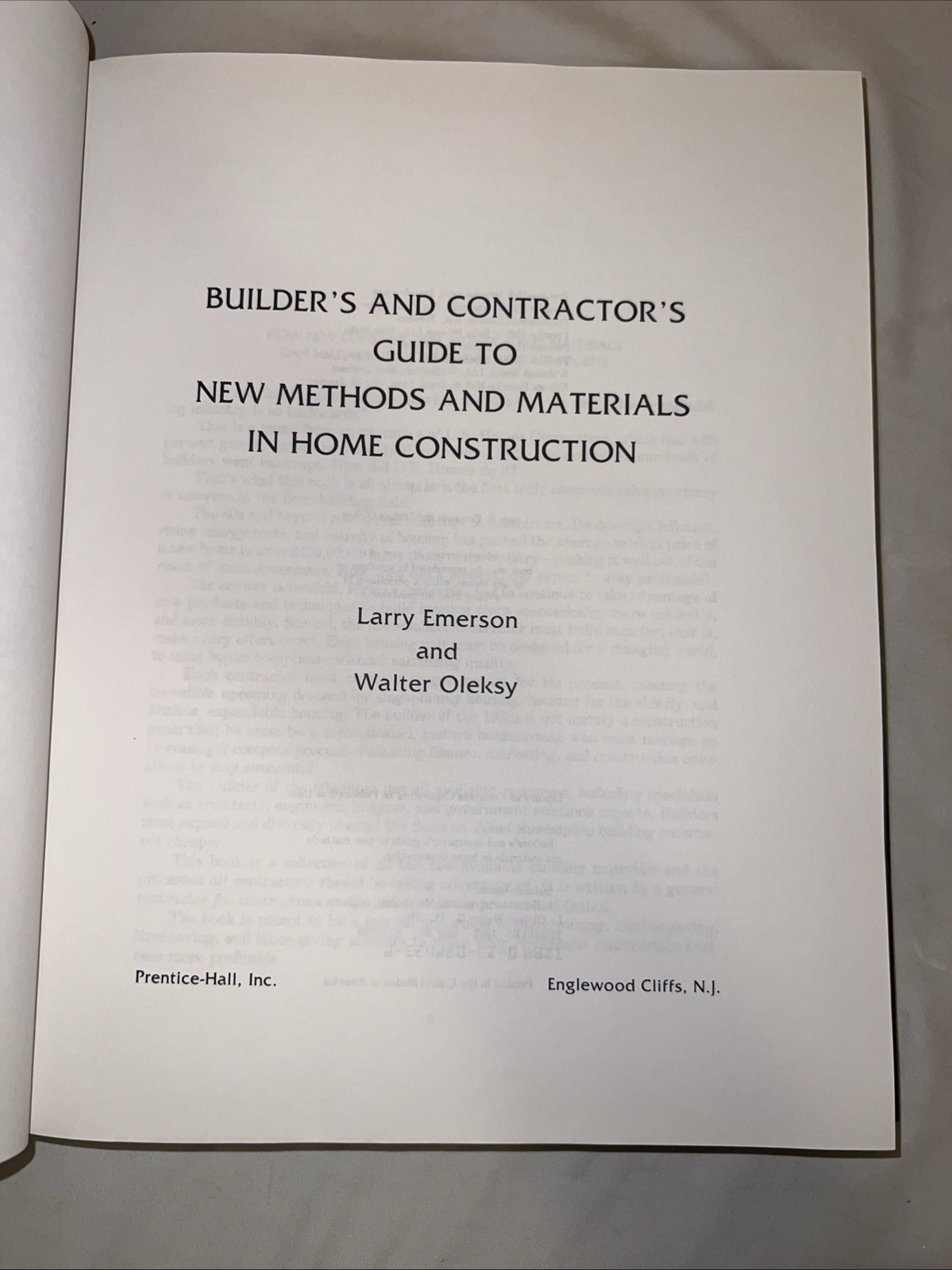 Builder’s and Contractors Guide to Methods and Materials in Home Construction 1