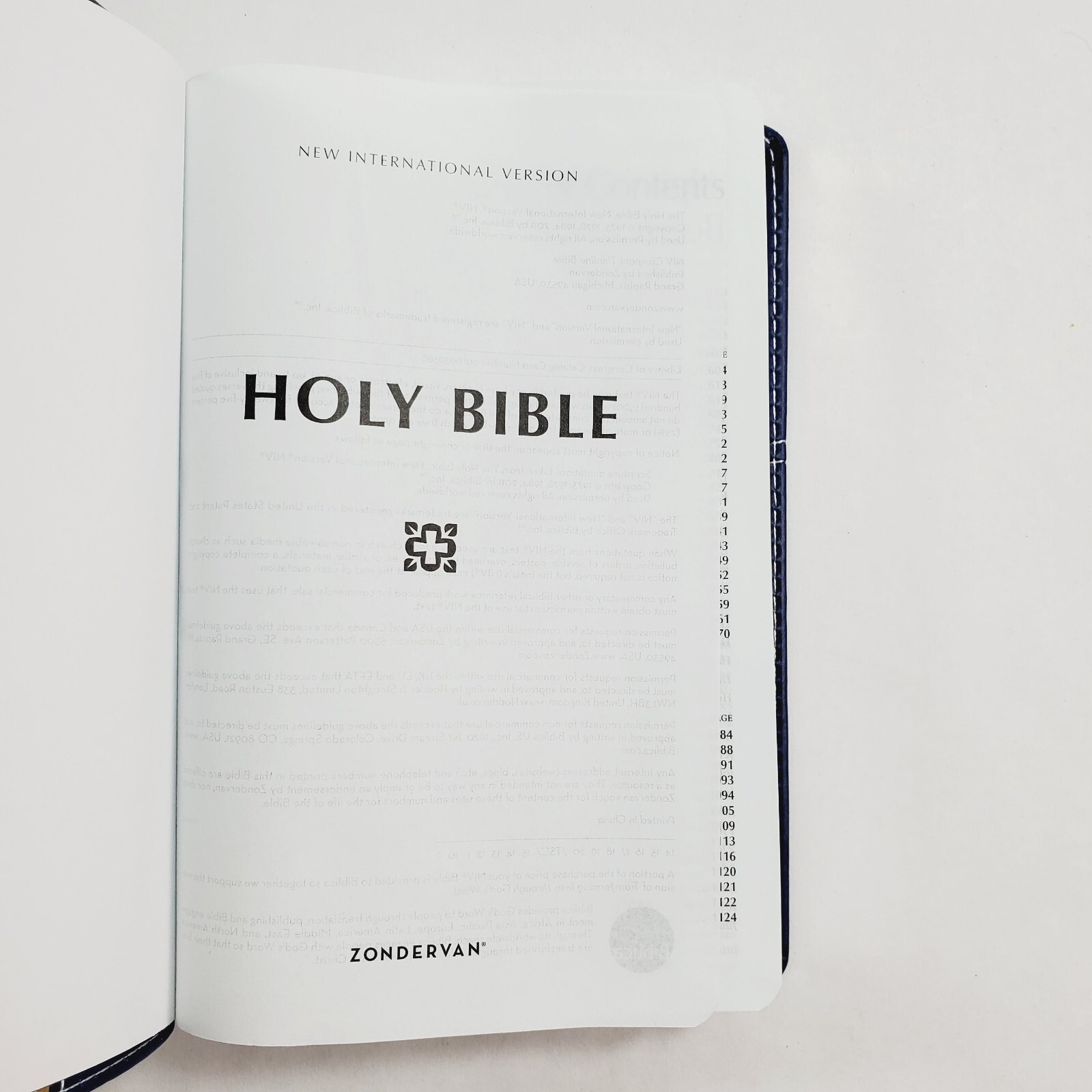 Holy Bible NIV Compact Pocket Size Zondervan Leather North Central University