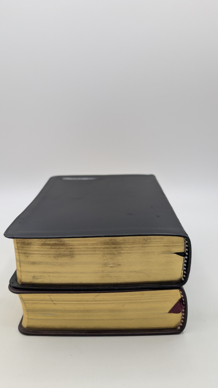 LDS Holy Bible Leather KJV Black + Brwon SOFT Leather King James Version READ