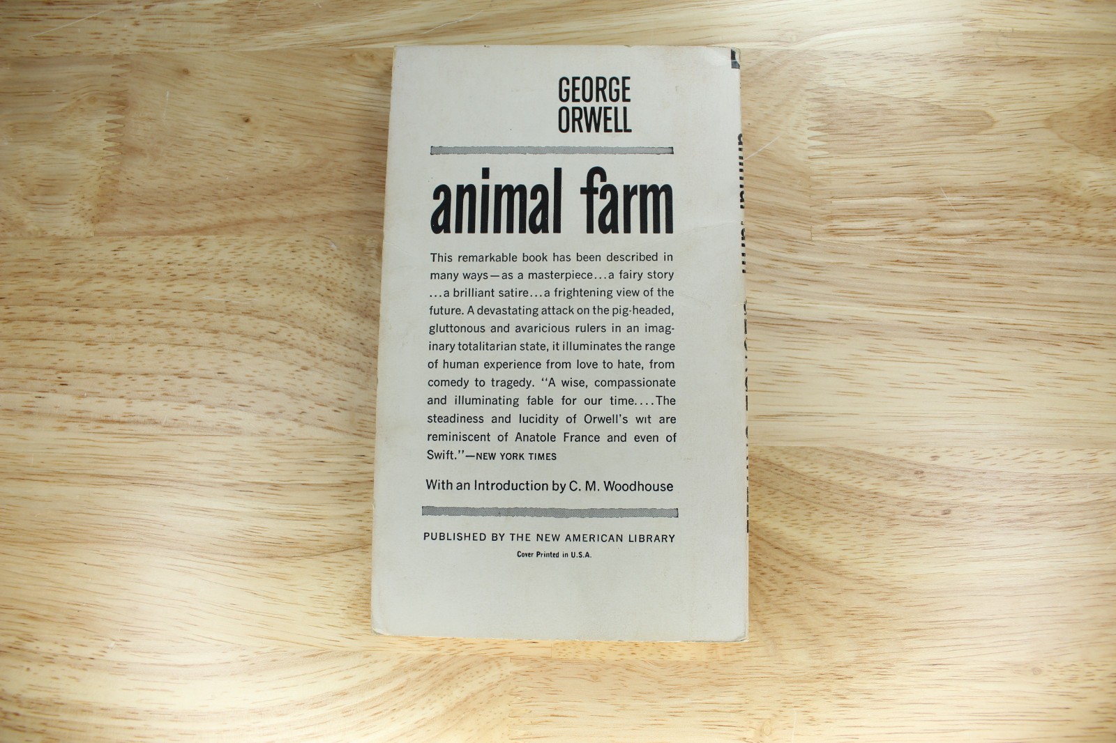 Animal Farm – George Orwell – Signet Classic – Paperback – 1946 – Good
