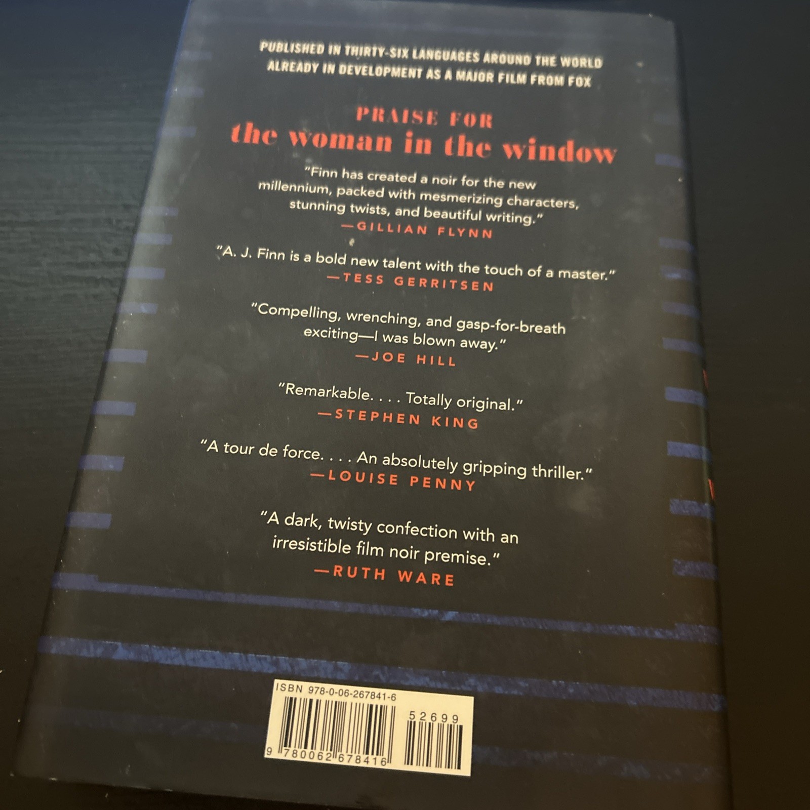 Woman in the Window : A Novel by A. J. Finn (2018, Hardcover)