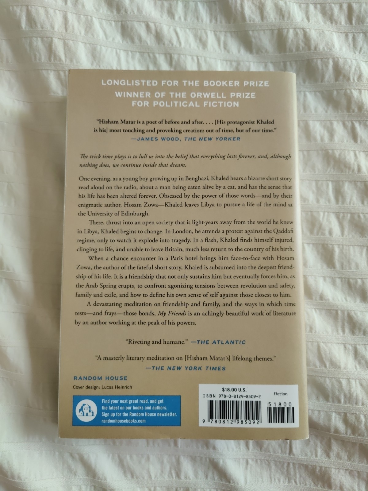 My Friends – A Novel by Hisham Matar (2025, Trade Paperback)