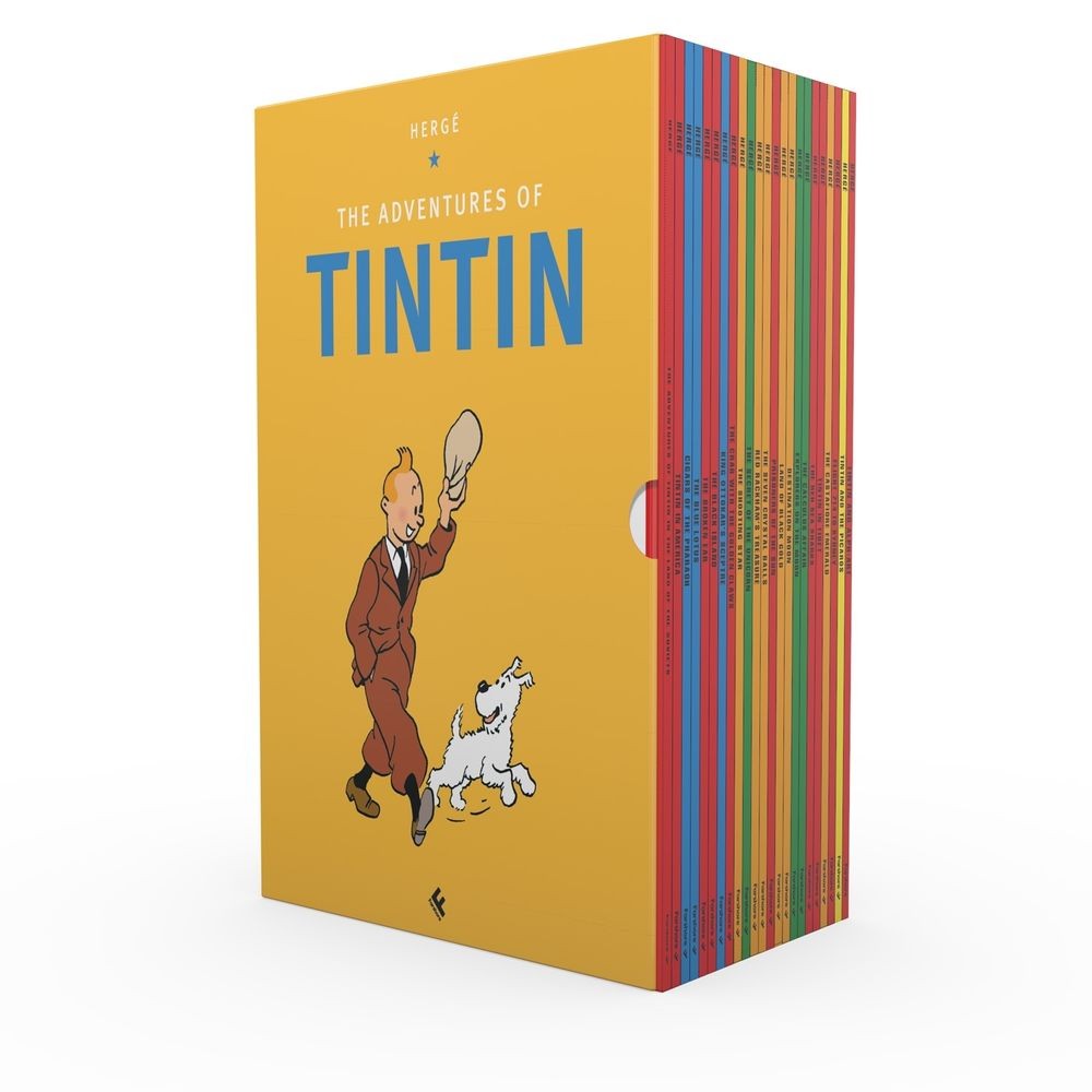 Tintin Paperback Collection: 23 Book Box-Set by Herge (English) Paperback Book