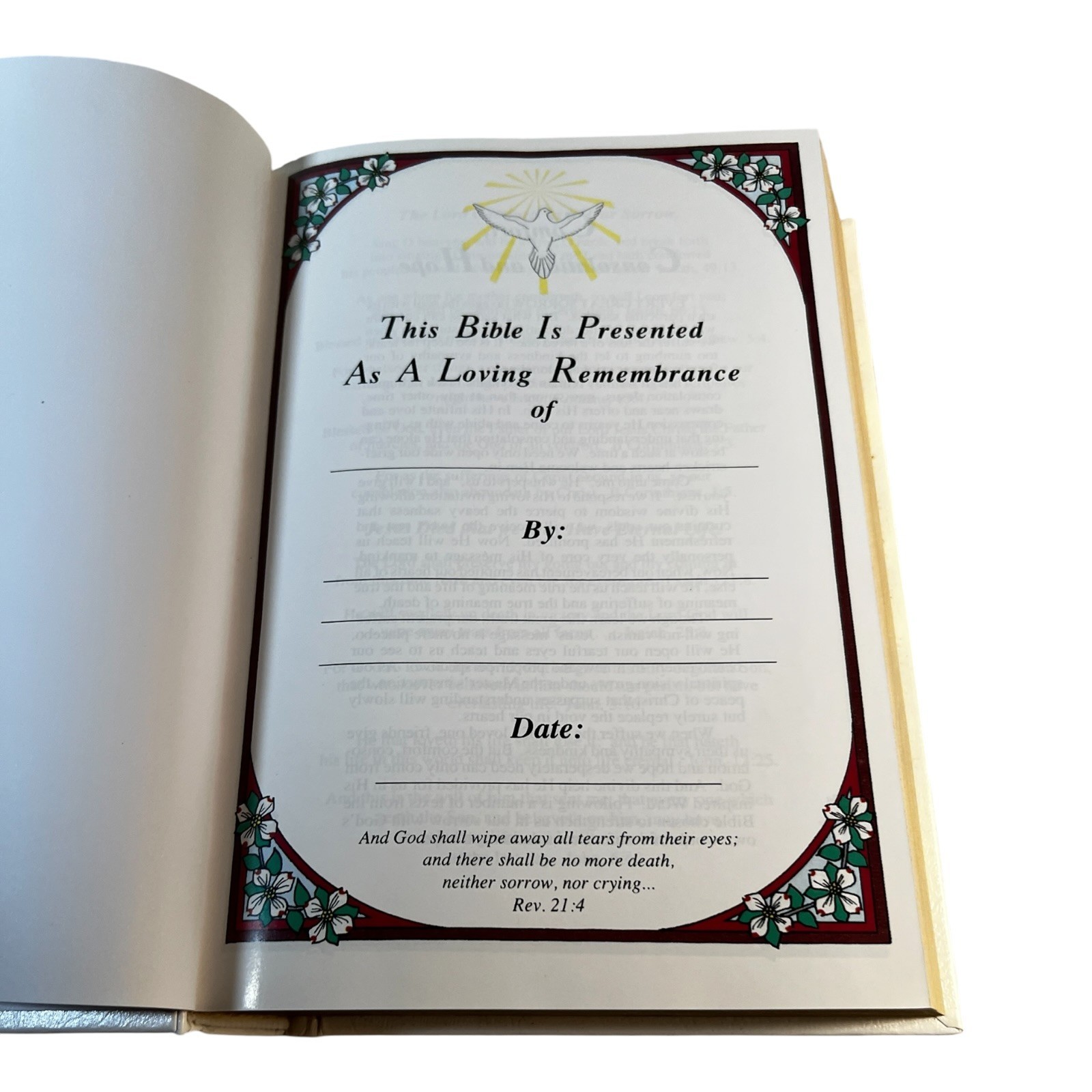 Holy Bible Comfort Edition King James Version White Hardcover KJV