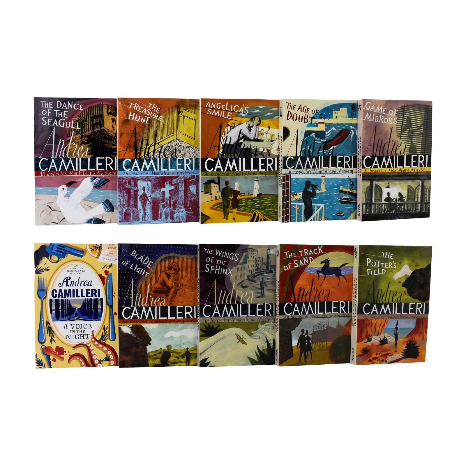 Inspector Montalbano by Andrea Camilleri Books 11-20 Set – Fiction – Paperback