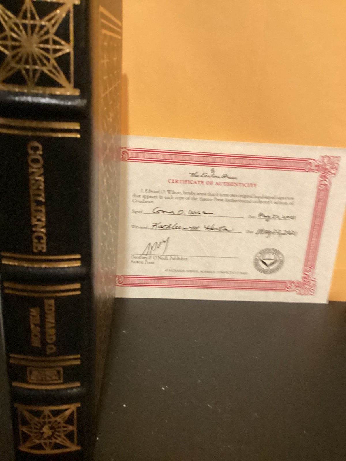 Consilience by Edward O. Wilson Easton Press Signed Modern Masterworks