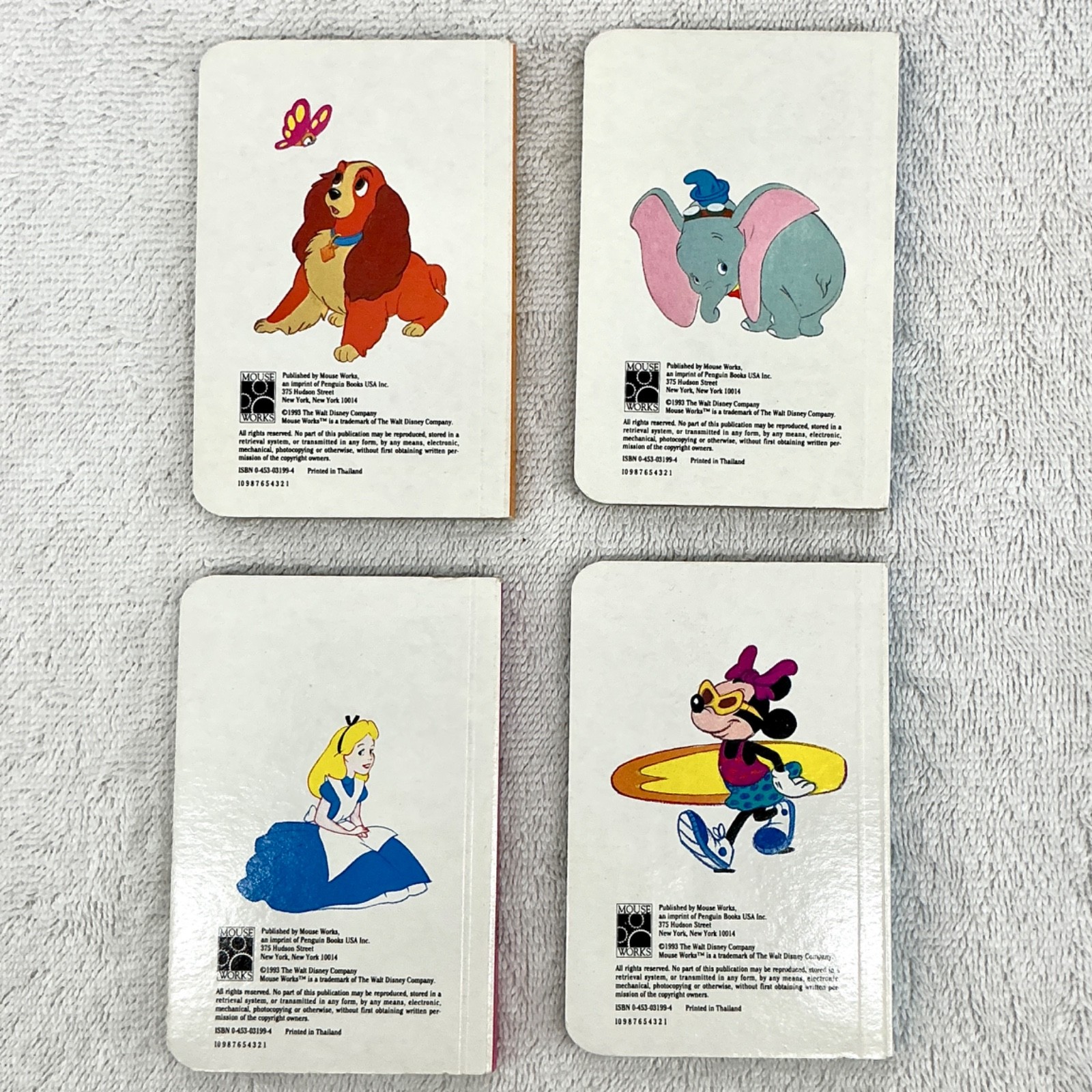 Disney Books – Assorted List of Titles – Lot of 9 Mini Hardcover Books #0071